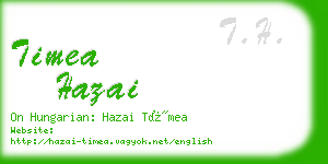 timea hazai business card